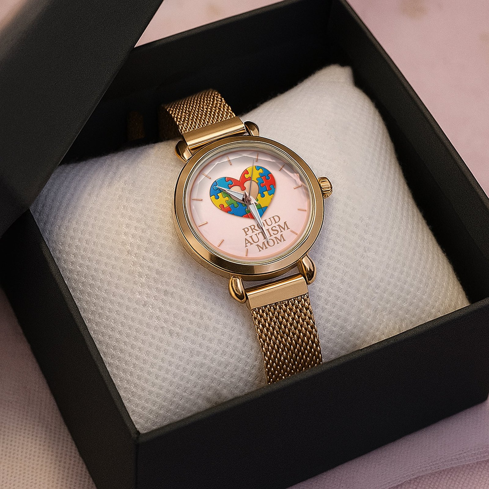 Autism Mesh Strap Quartz Watch : Proud Autism Mom - Image 3